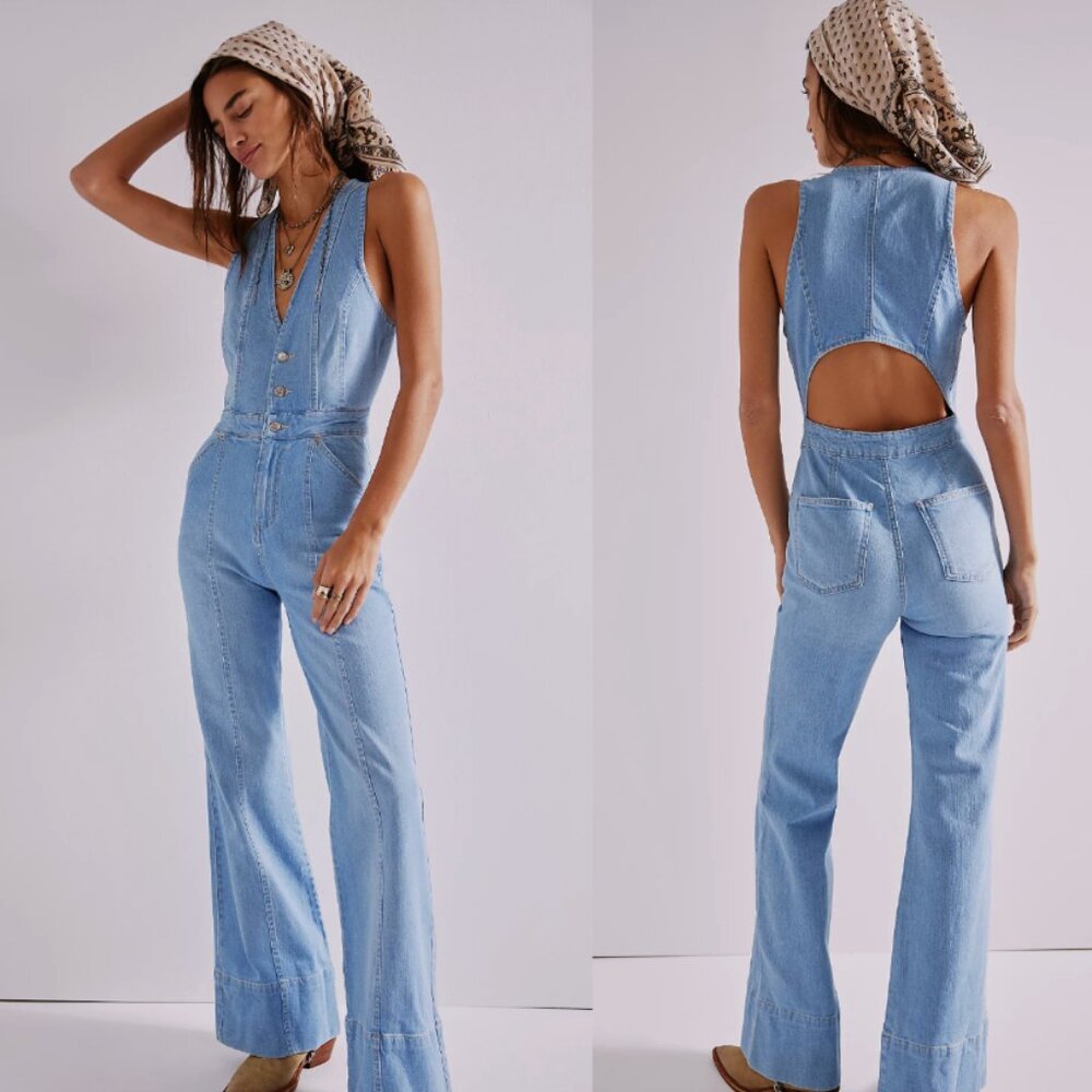 Small We The Free Straus Jumpsuit